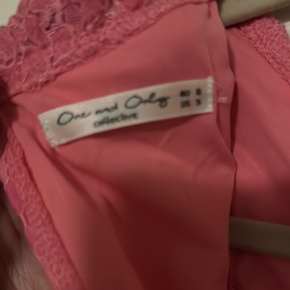 Pink Ruffled Lace Romper - Picture 3 of 5